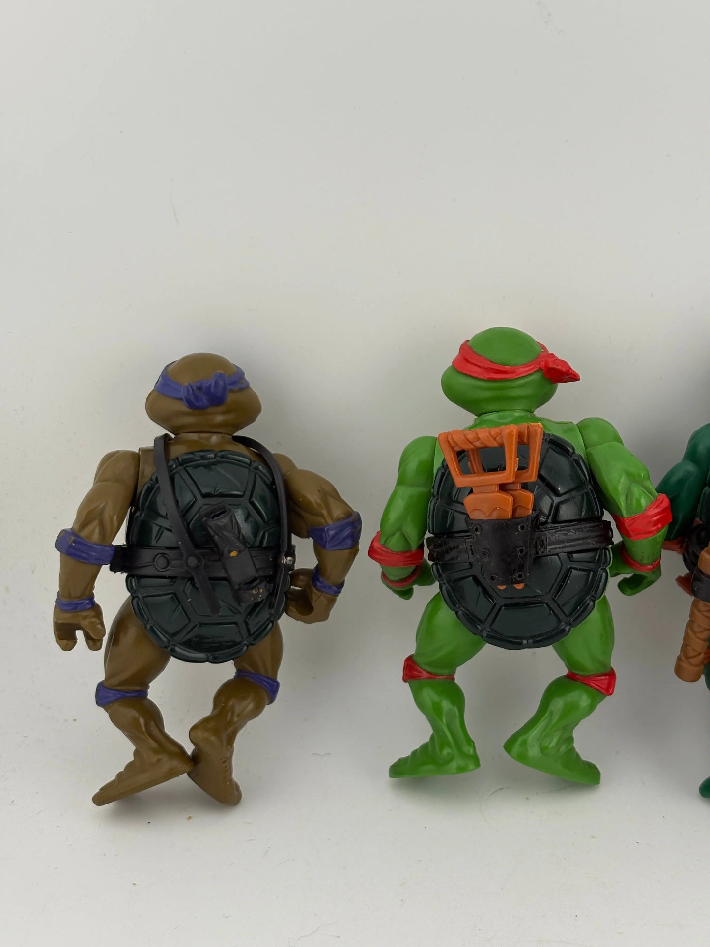Vintage 1988 TMNT Teenage Mutant Ninja Turtles Playmates x4 Lot Leo, Raph, Don, Mikey FRENLY BRICKS - Open 7 Days