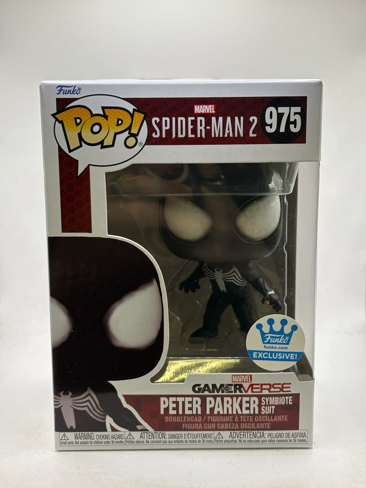 Funko POP! Marvel Spider-Man #975 Peter Parker Symbiote Suit Exclusive image 1