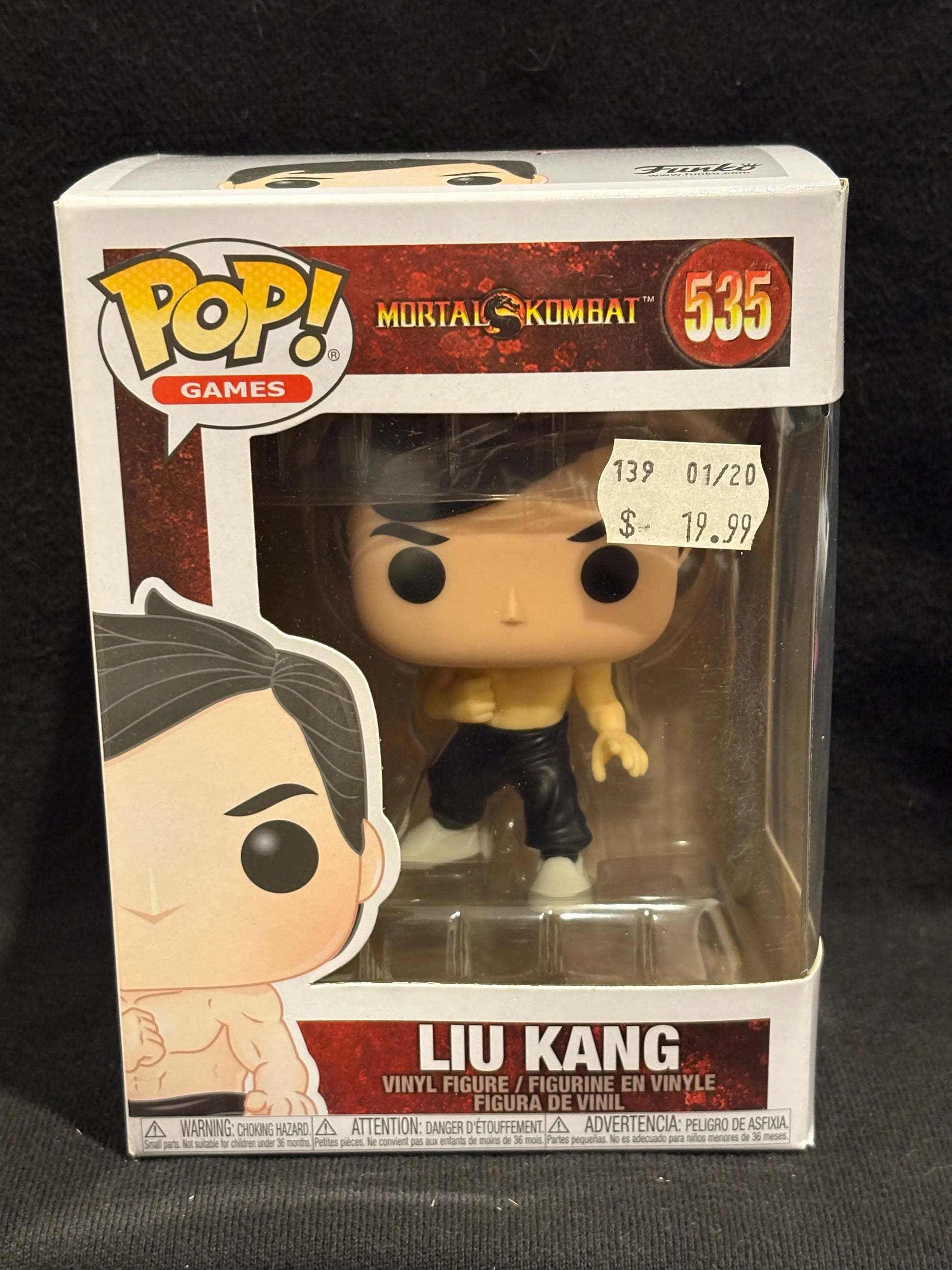 Funko POP! Games Liu Kang 535 Mortal Kombat FRENLY BRICKS - Open 7 Days