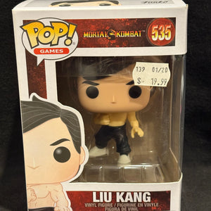 Funko POP! Games Liu Kang 535 Mortal Kombat FRENLY BRICKS - Open 7 Days