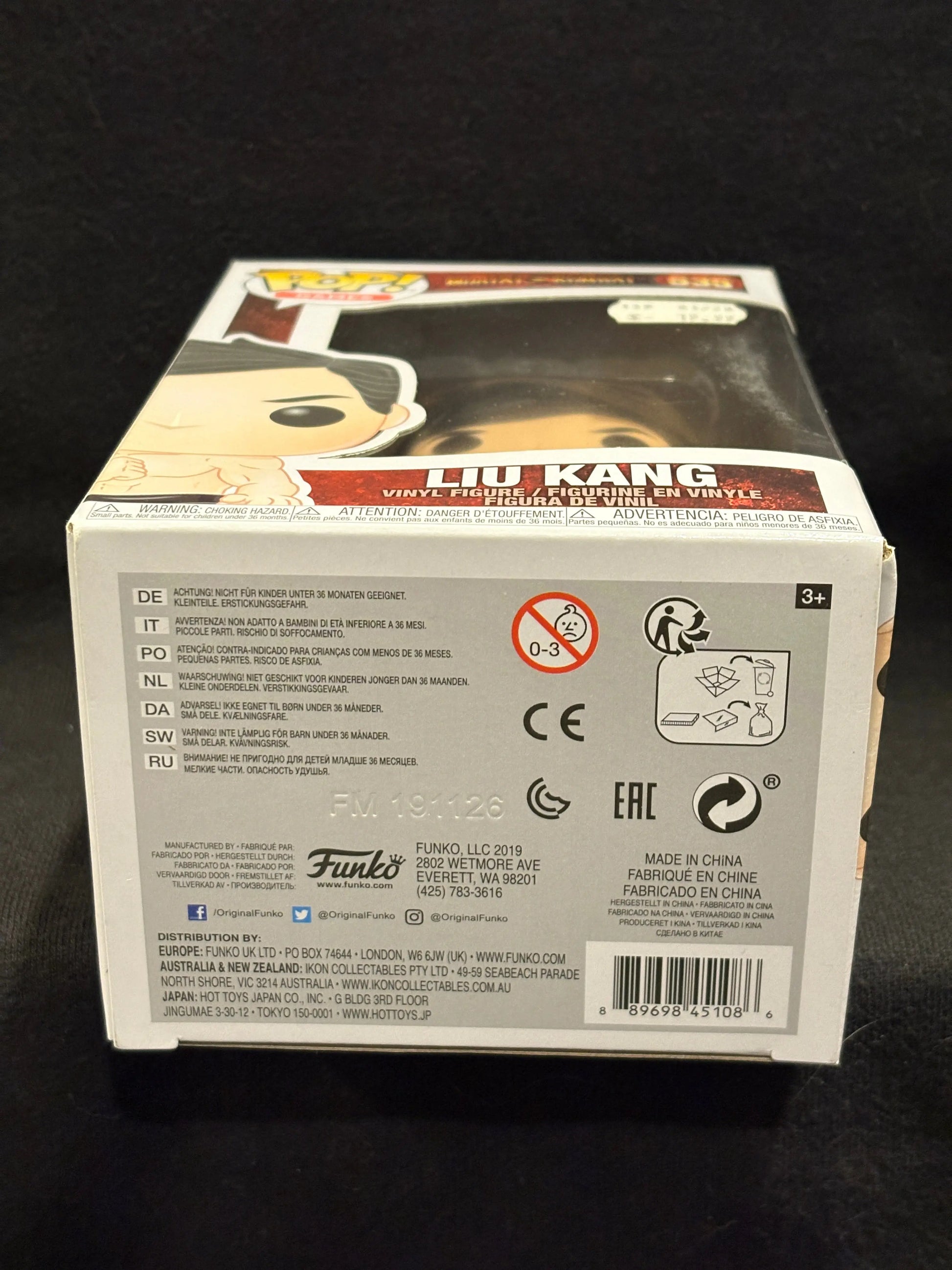 Funko POP! Games Liu Kang 535 Mortal Kombat FRENLY BRICKS - Open 7 Days