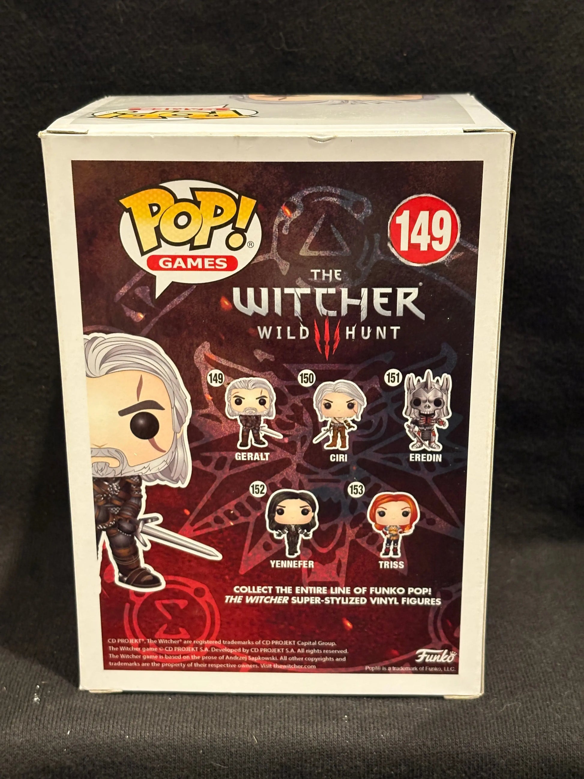 Funko Pop The Witcher 3 Wild Hunt Geralt Of Rivia #149 Figure Vaulted FRENLY BRICKS - Open 7 Days