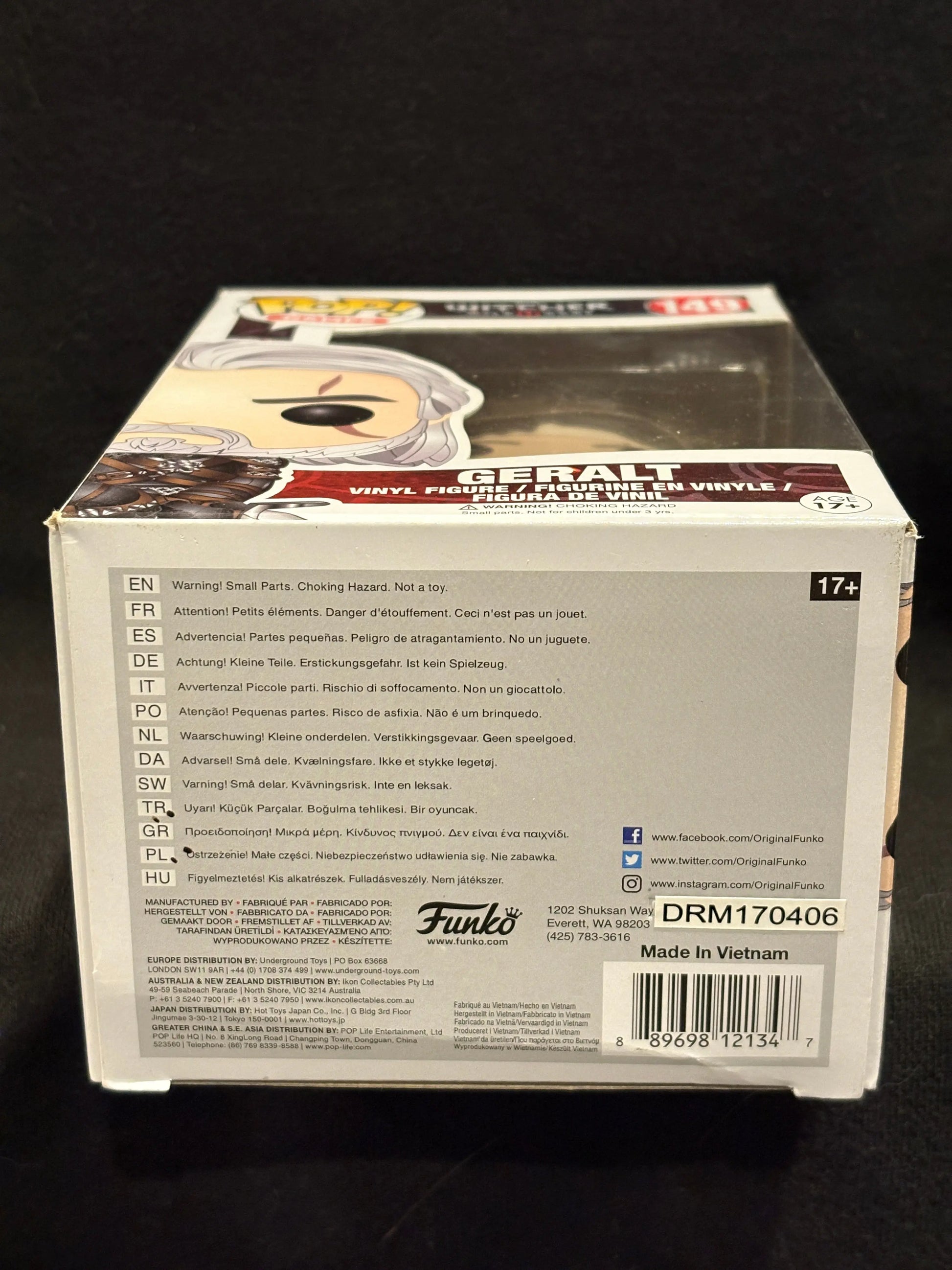 Funko Pop The Witcher 3 Wild Hunt Geralt Of Rivia #149 Figure Vaulted FRENLY BRICKS - Open 7 Days