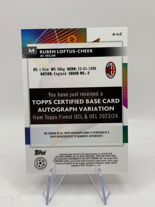2023-24 Topps Finest Ruben Loftus-Cheek AC Milan Chelsea Auto FRENLY BRICKS - Open 7 Days