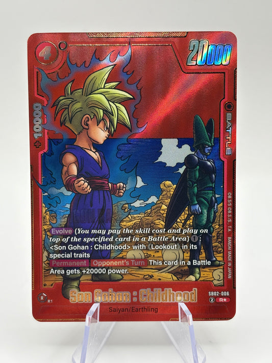 Dragon Ball Super Fusion World - Son Gohan : Childhood R* Alt Art Manga NM FRENLY BRICKS - Open 7 Days