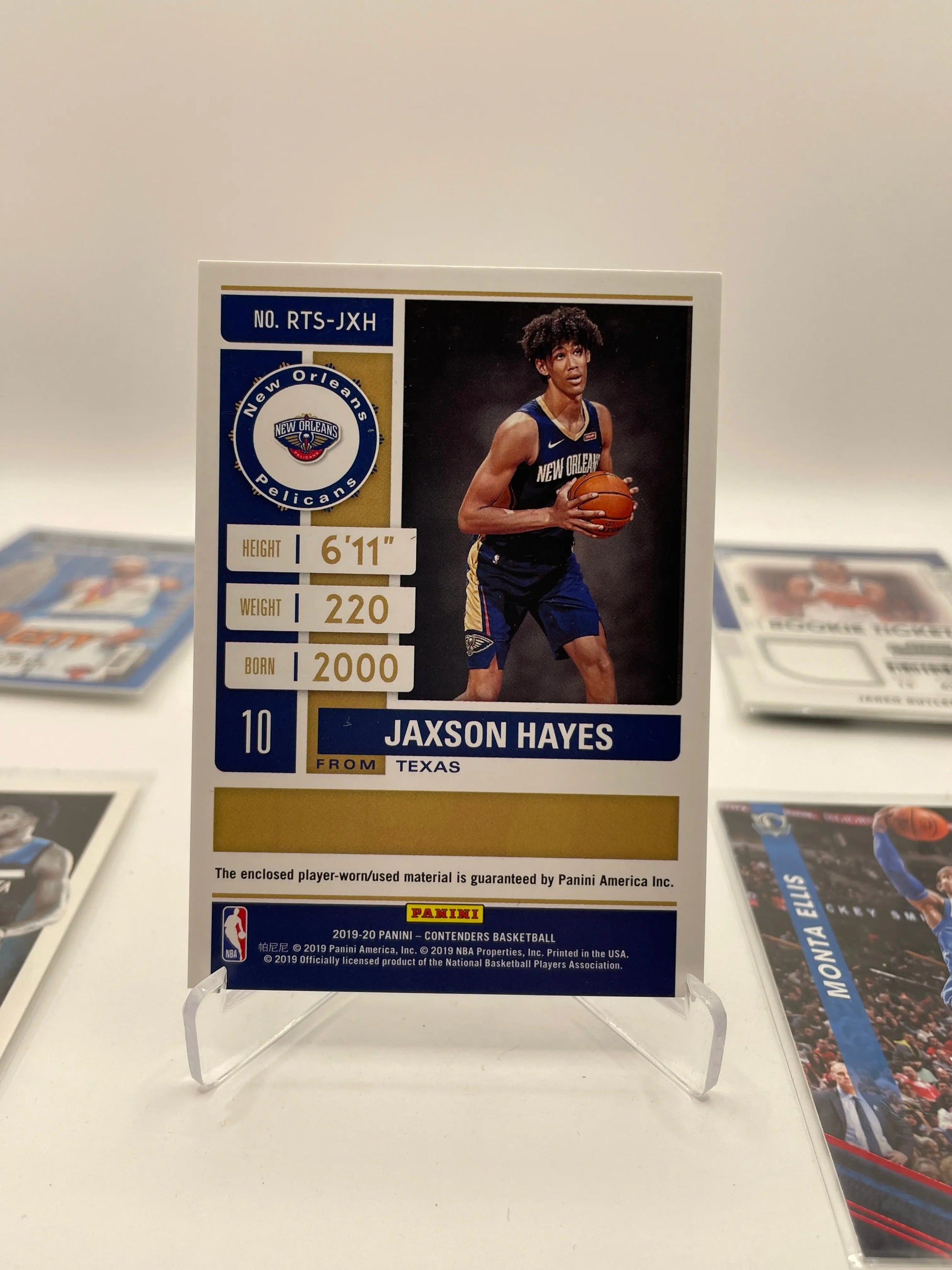 NBA Patch & Numbered Card lot 6 different players (lot#14) FRENLY BRICKS - Open 7 Days