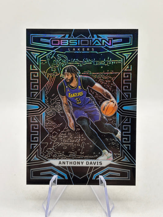 2022-23 Panini Obsidian Electric Etch Blue /30 Anthony Davis #23