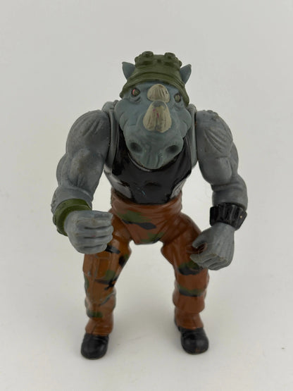 Vintage 1988 TMNT Teenage Mutant Ninja Turtles - Rocksteady Action Figure FRENLY BRICKS - Open 7 Days