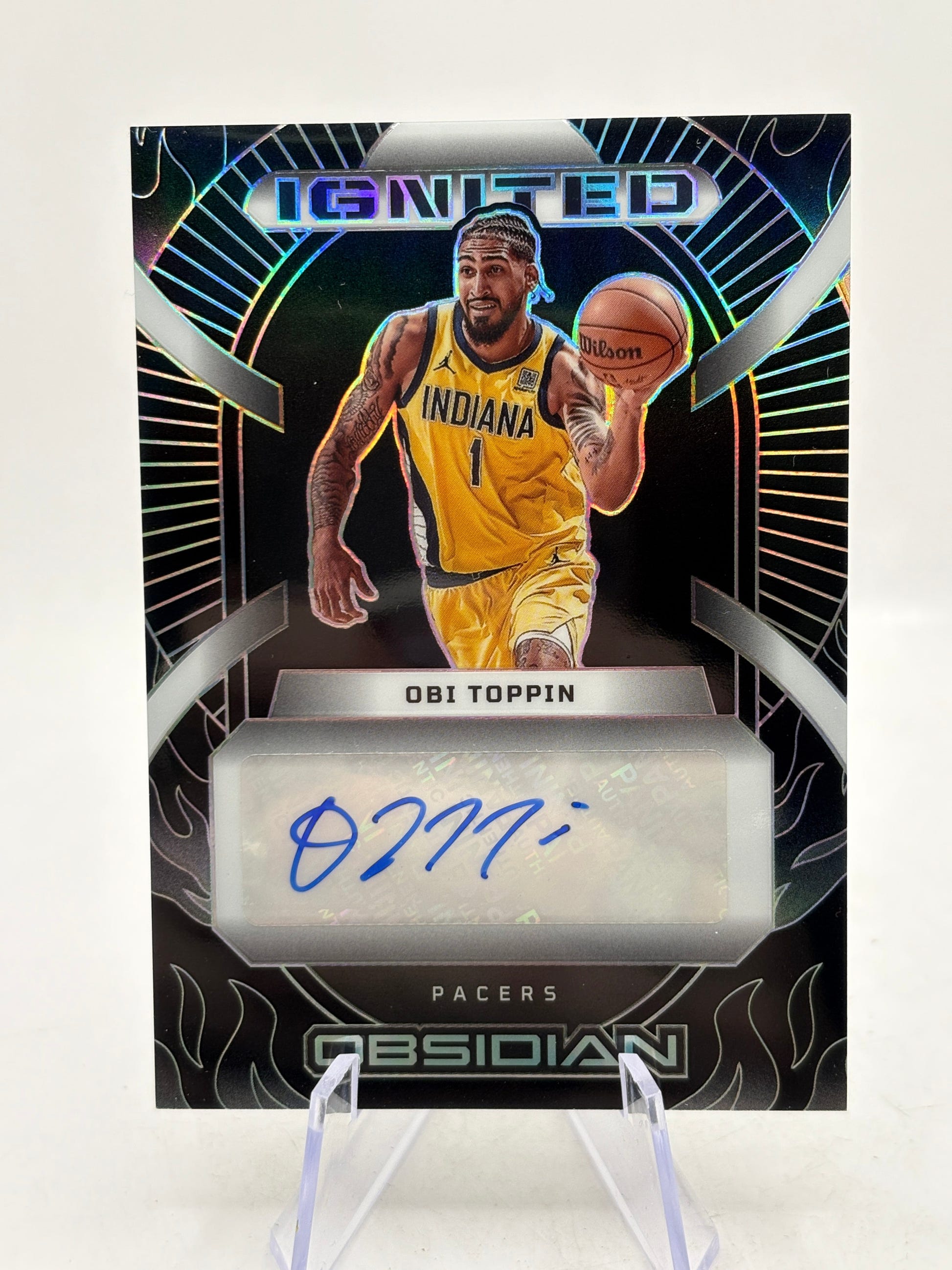 2024-25 Obsidian OBI TOPPIN Ignited Signatures Auto /25 FRENLY BRICKS - Open 7 Days image 1