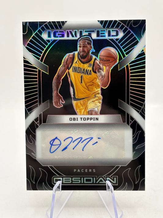 2024-25 Obsidian OBI TOPPIN Ignited Signatures Auto /25 FRENLY BRICKS - Open 7 Days