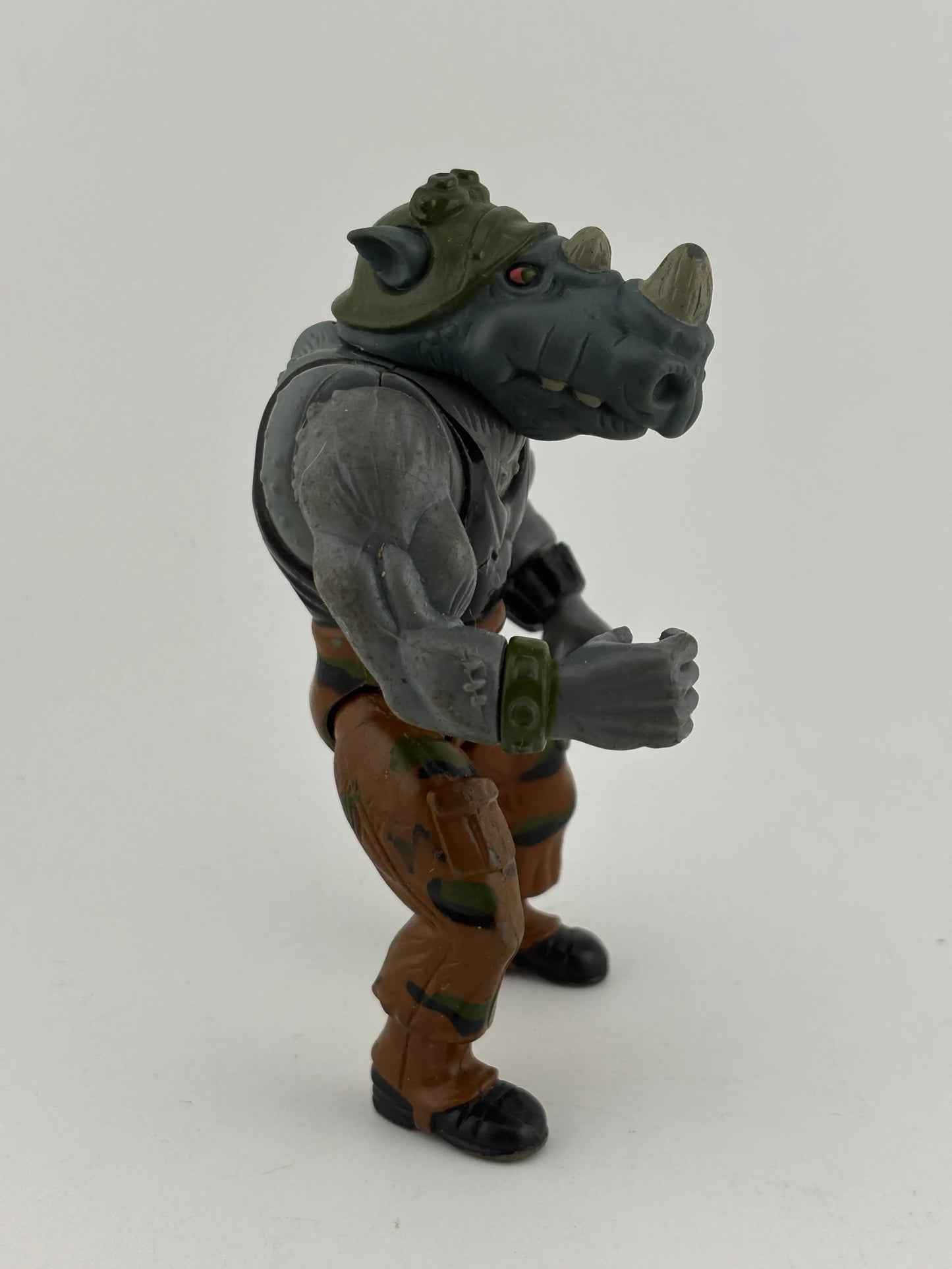 Vintage 1988 TMNT Teenage Mutant Ninja Turtles - Rocksteady Action Figure FRENLY BRICKS - Open 7 Days
