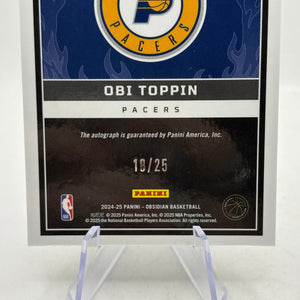 2024-25 Obsidian OBI TOPPIN Ignited Signatures Auto /25 FRENLY BRICKS - Open 7 Days