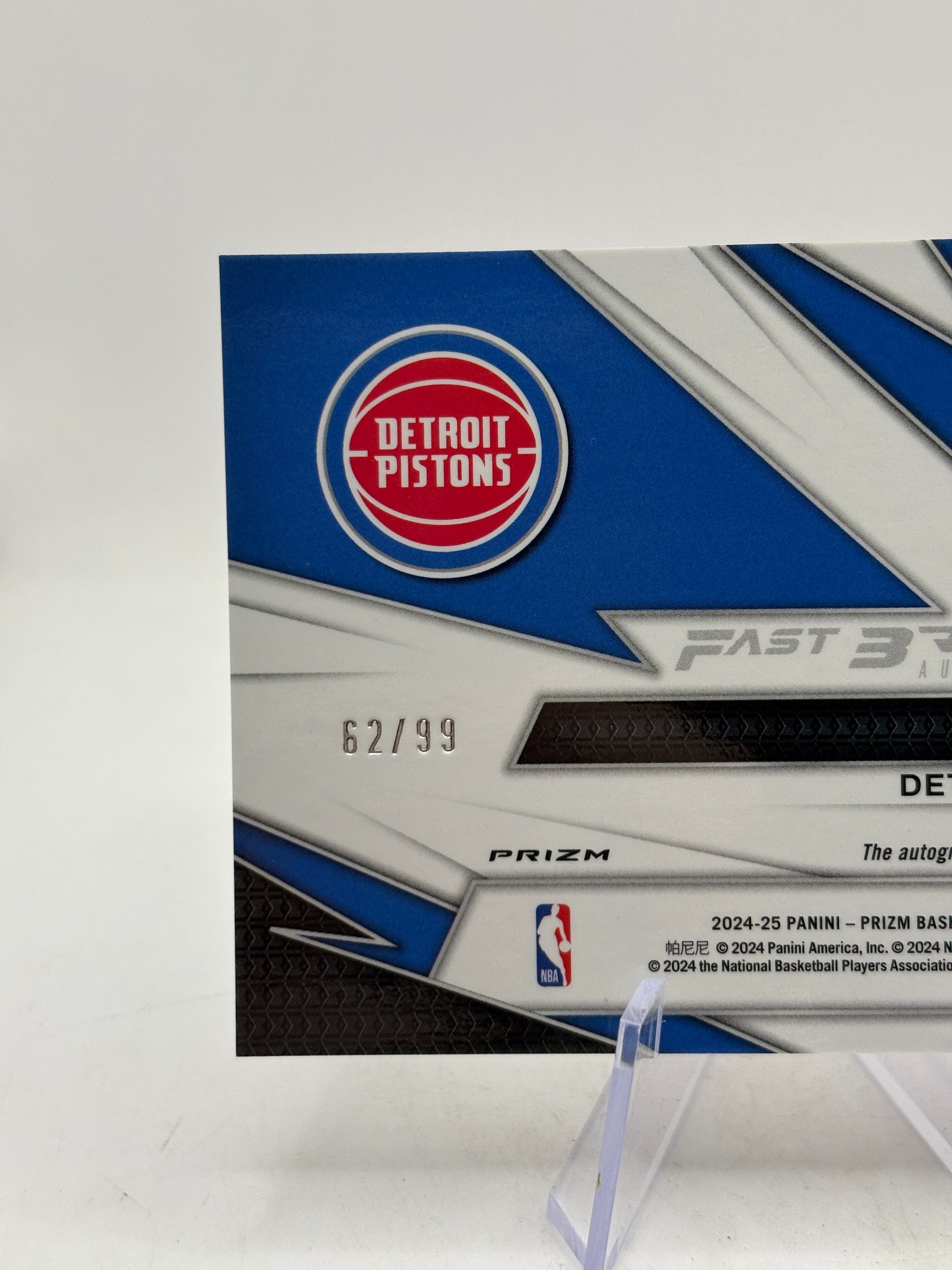 Jaden Ivey 2024-25 Prizm Fast Break Red Auto /99 Detroit FRENLY BRICKS - Open 7 Days image 3