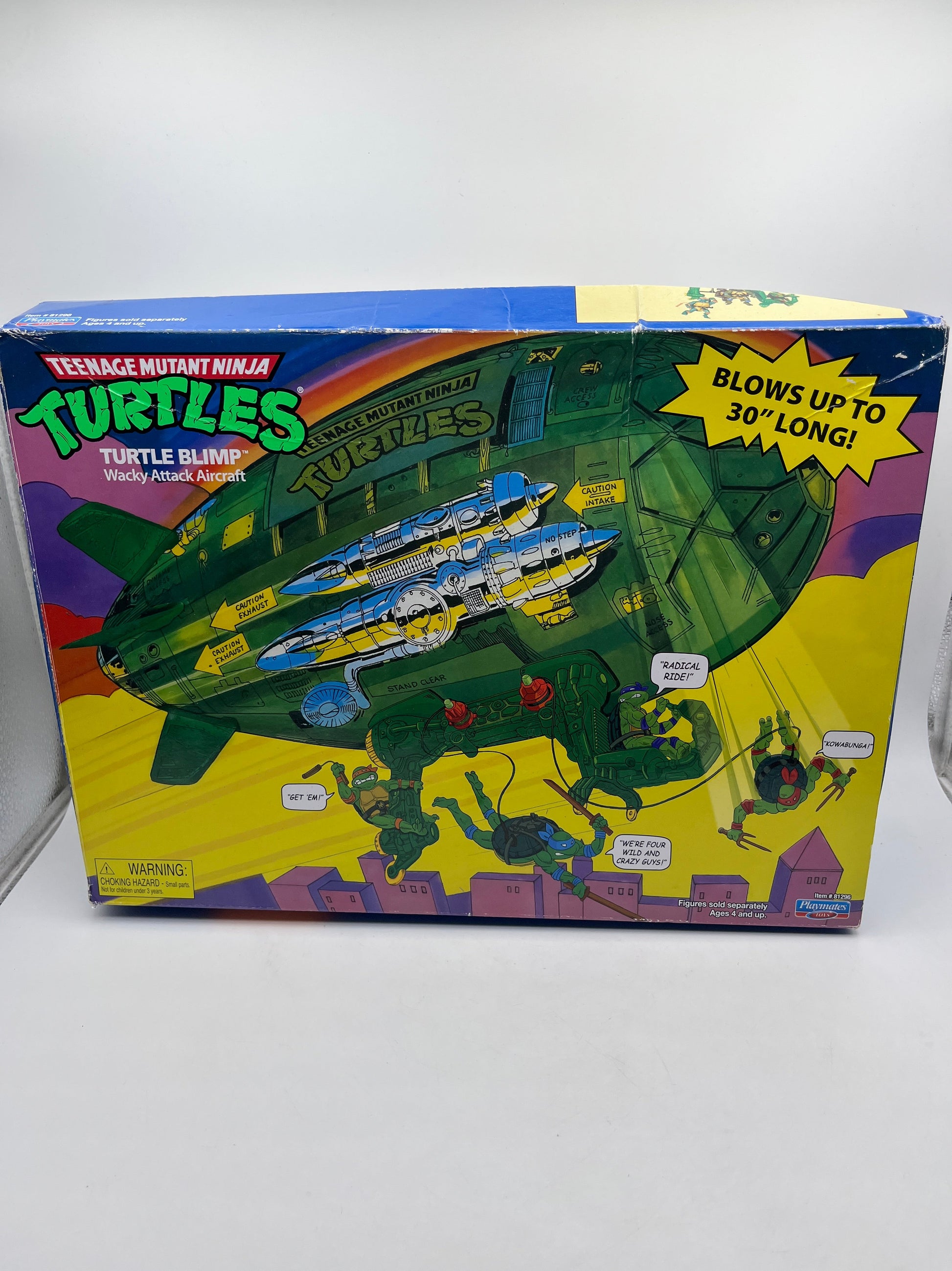 TMNT Retro Reissue 2021 “Turtle Blimp” Teenage Mutant Ninja Turtles Playmates FRENLY BRICKS - Open 7 Days