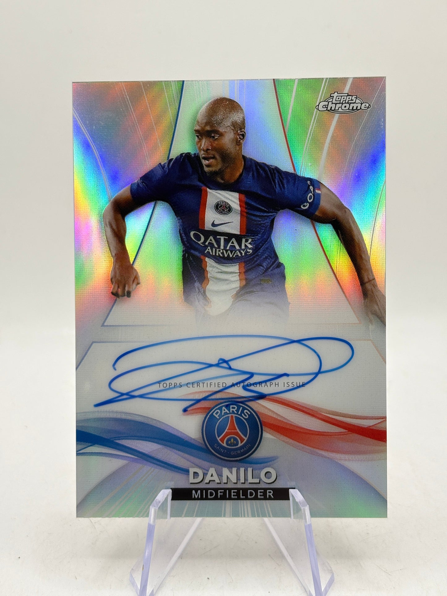 2022-23 Topps Chrome PSG - Danilo AU-DP Auto /75 FRENLY BRICKS - Open 7 Days