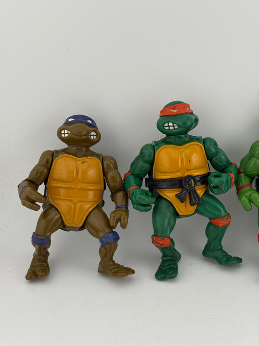 Vintage 1988 Mirage Studios TMNT Action Figured x 4 All Turtles Loose (1) FRENLY BRICKS - Open 7 Days