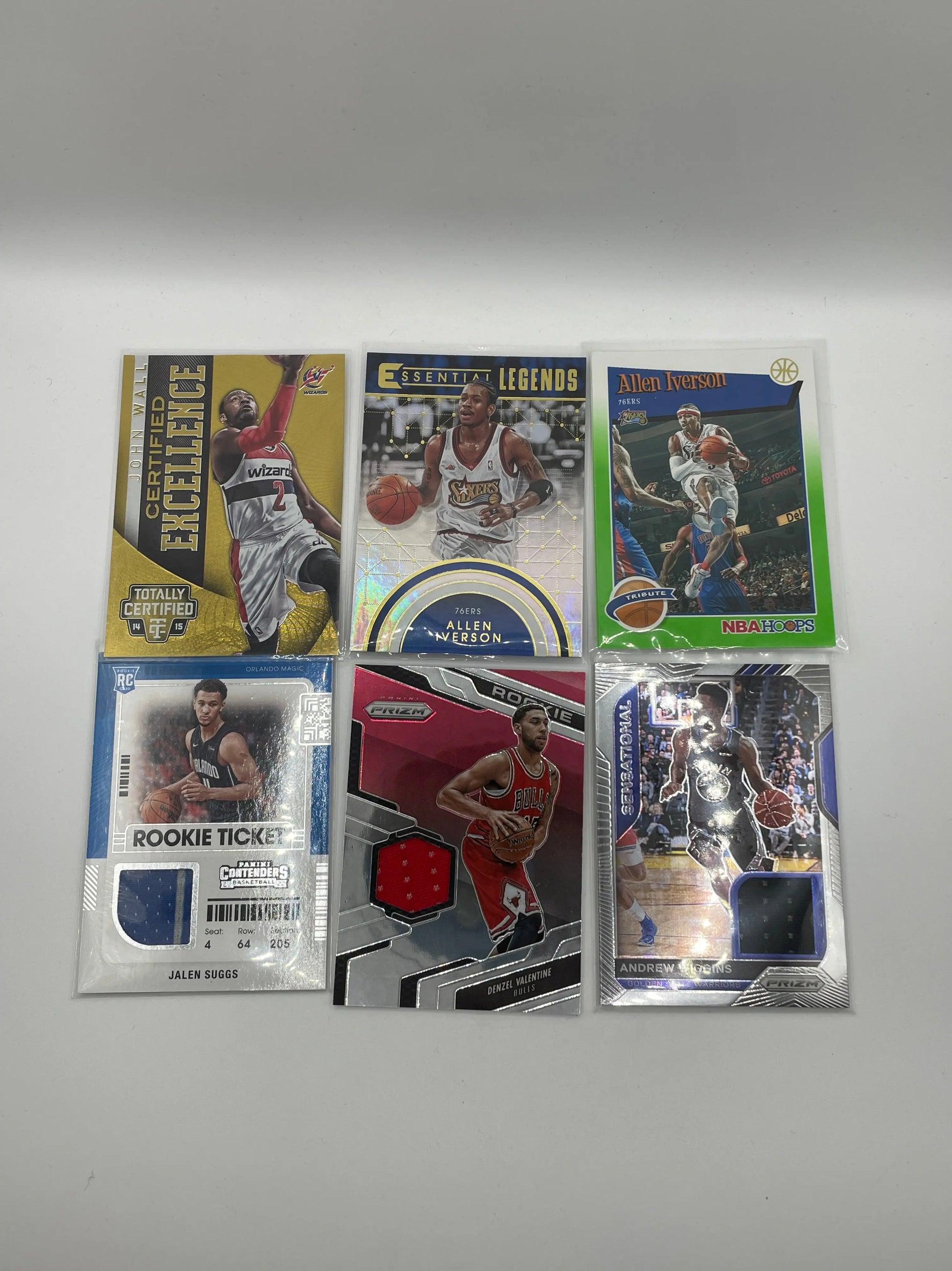 NBA Patch & Numbered card lot 6 players (lot#15) FRENLY BRICKS - Open 7 Days
