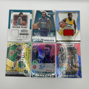 NBA Patch & Numbered card lot 6 players (lot#16) FRENLY BRICKS - Open 7 Days