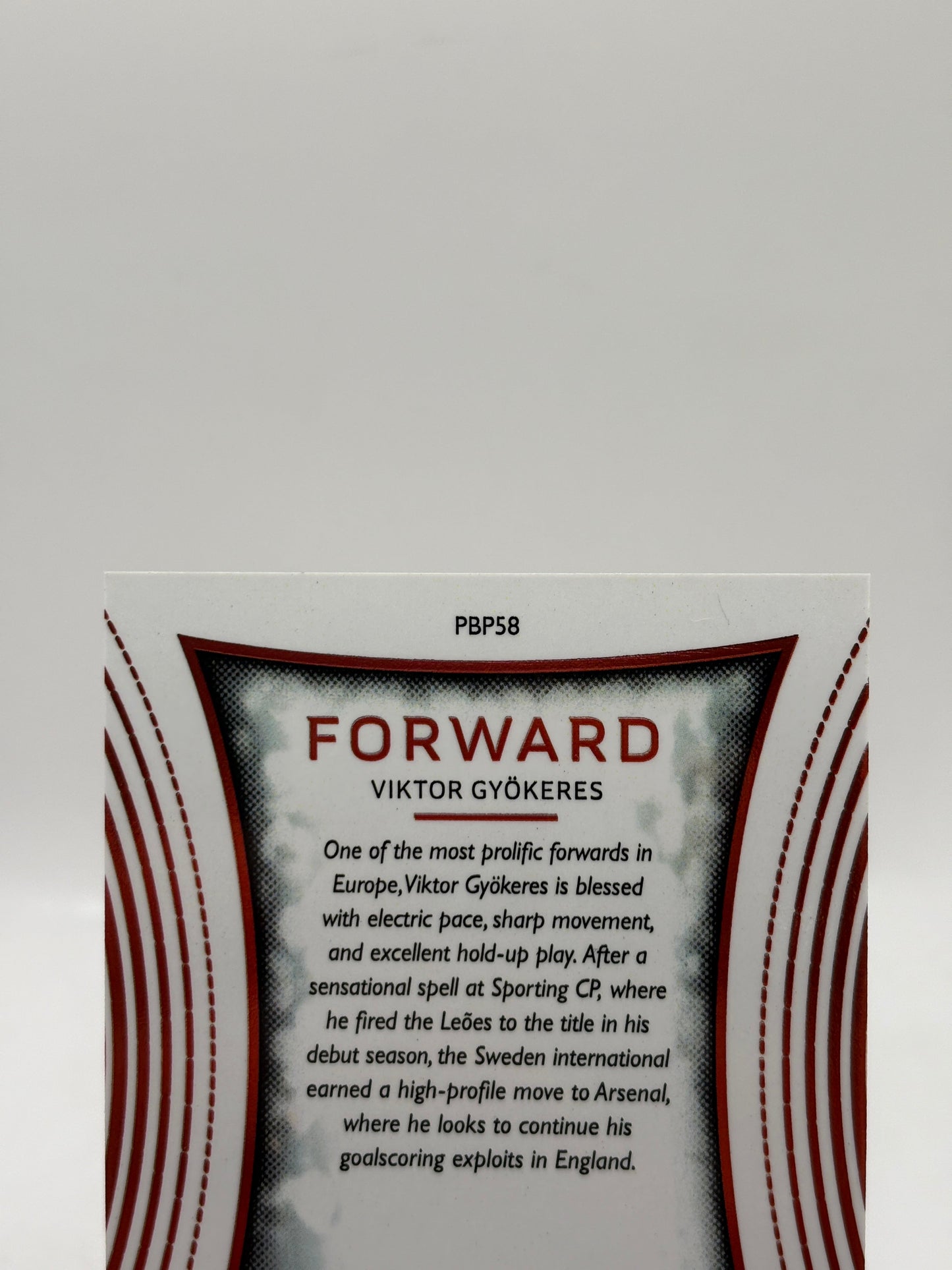 2025 Futera Platinum #PBP58 Viktor Gyokeres 10/12 FRENLY BRICKS - Open 7 Days