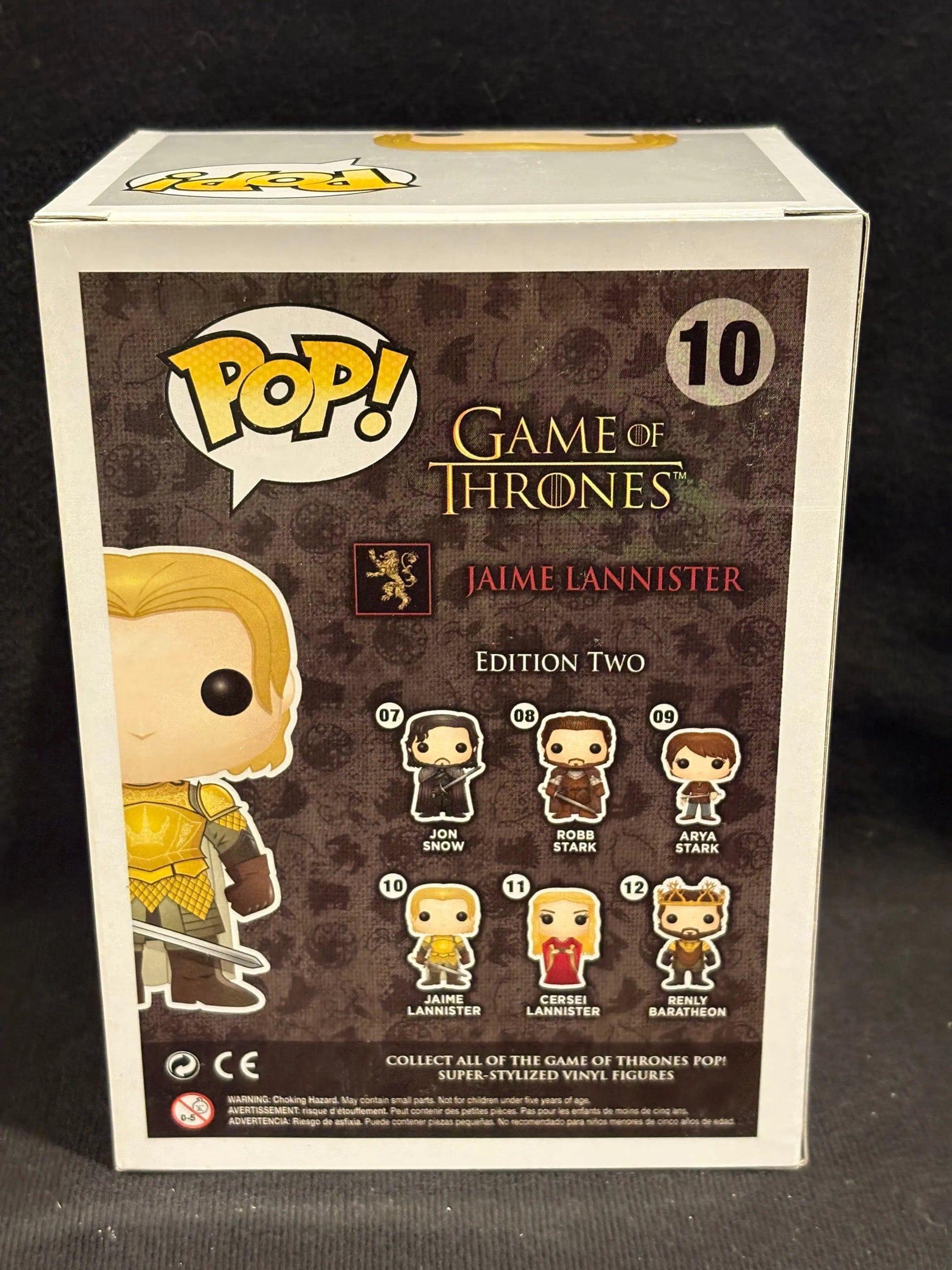 Funko Pop! TV Game of Thrones Jaime Lannister 10 FRENLY BRICKS - Open 7 Days
