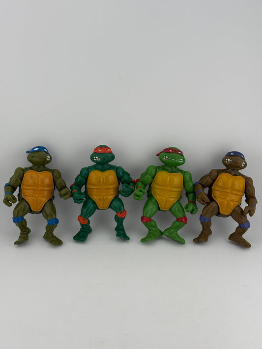 Vintage 1988 Mirage Studios TMNT Action Figured x 4 All Turtles Loose (2) FRENLY BRICKS - Open 7 Days