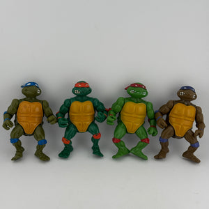 Vintage 1988 Mirage Studios TMNT Action Figured x 4 All Turtles Loose (2) FRENLY BRICKS - Open 7 Days