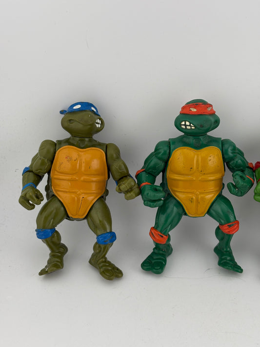 Vintage 1988 Mirage Studios TMNT Action Figured x 4 All Turtles Loose (2) FRENLY BRICKS - Open 7 Days