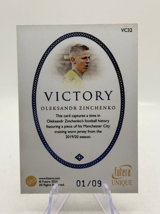 2024 Futera Unique #VC32 Oleksandr Zinchenko Victory Patch 01/09 FRENLY BRICKS - Open 7 Days