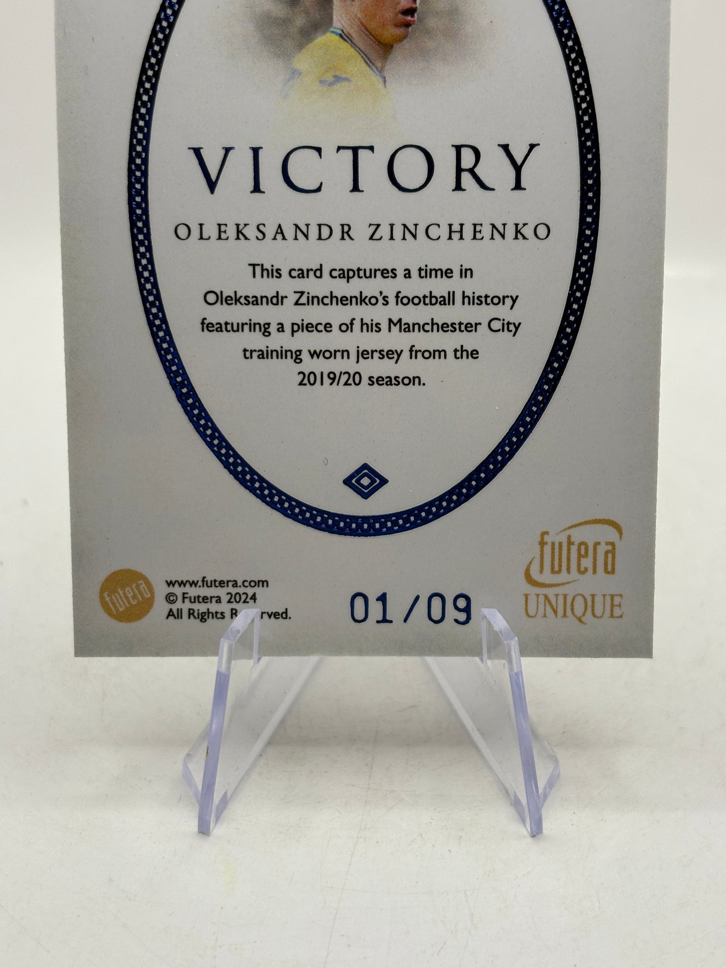 2024 Futera Unique #VC32 Oleksandr Zinchenko Victory Patch 01/09 FRENLY BRICKS - Open 7 Days