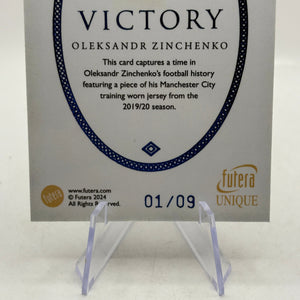 2024 Futera Unique #VC32 Oleksandr Zinchenko Victory Patch 01/09 FRENLY BRICKS - Open 7 Days