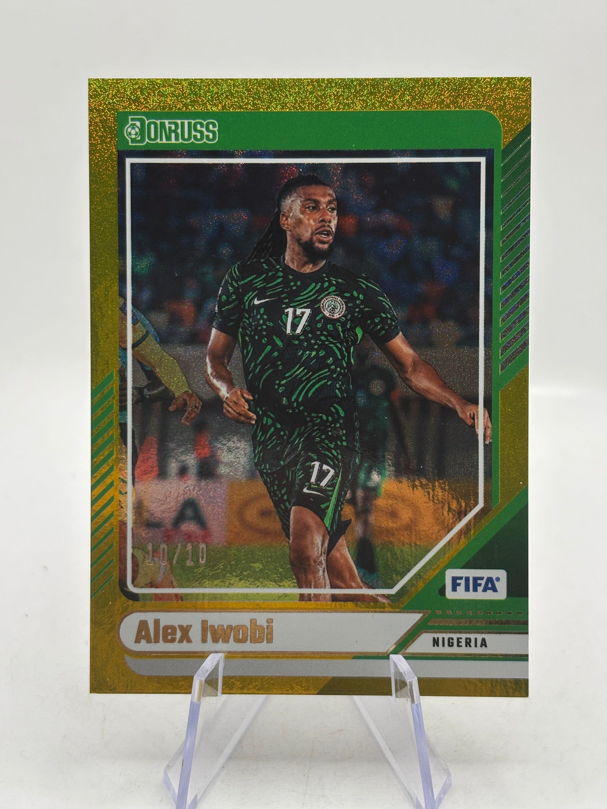 Alex Iwobi 2024-25 Panini Donruss Soccer Gold 10/10 #160 Nigeria FRENLY BRICKS - Open 7 Days image 1