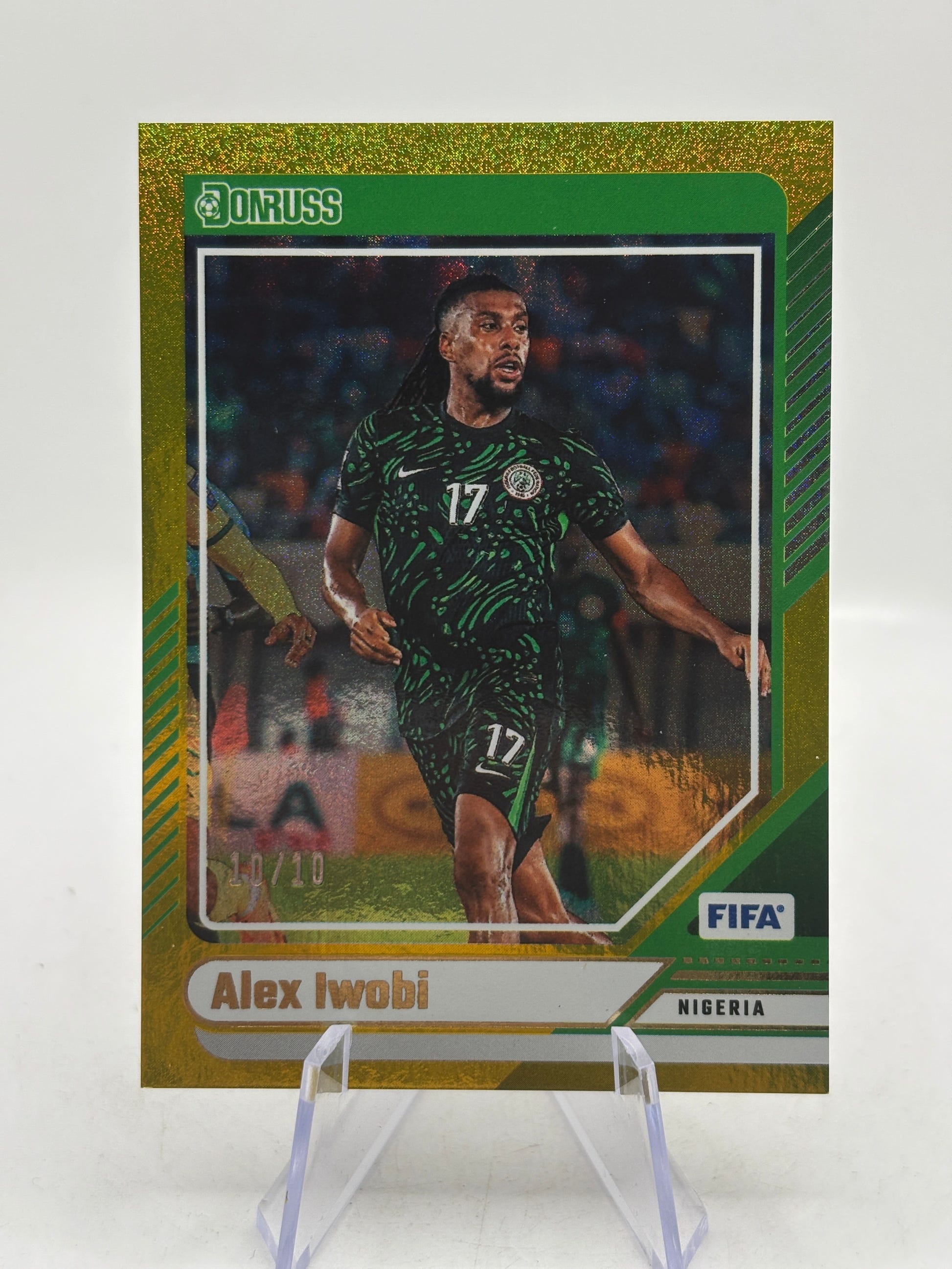 Alex Iwobi 2024-25 Panini Donruss Soccer Gold 10/10 #160 Nigeria FRENLY BRICKS - Open 7 Days image 5