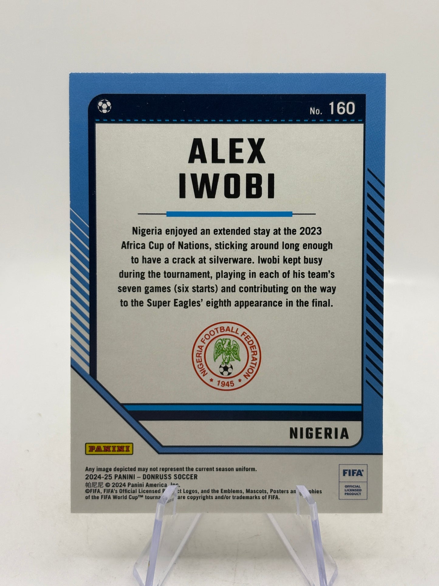 Alex Iwobi 2024-25 Panini Donruss Soccer Gold 10/10 #160 Nigeria FRENLY BRICKS - Open 7 Days