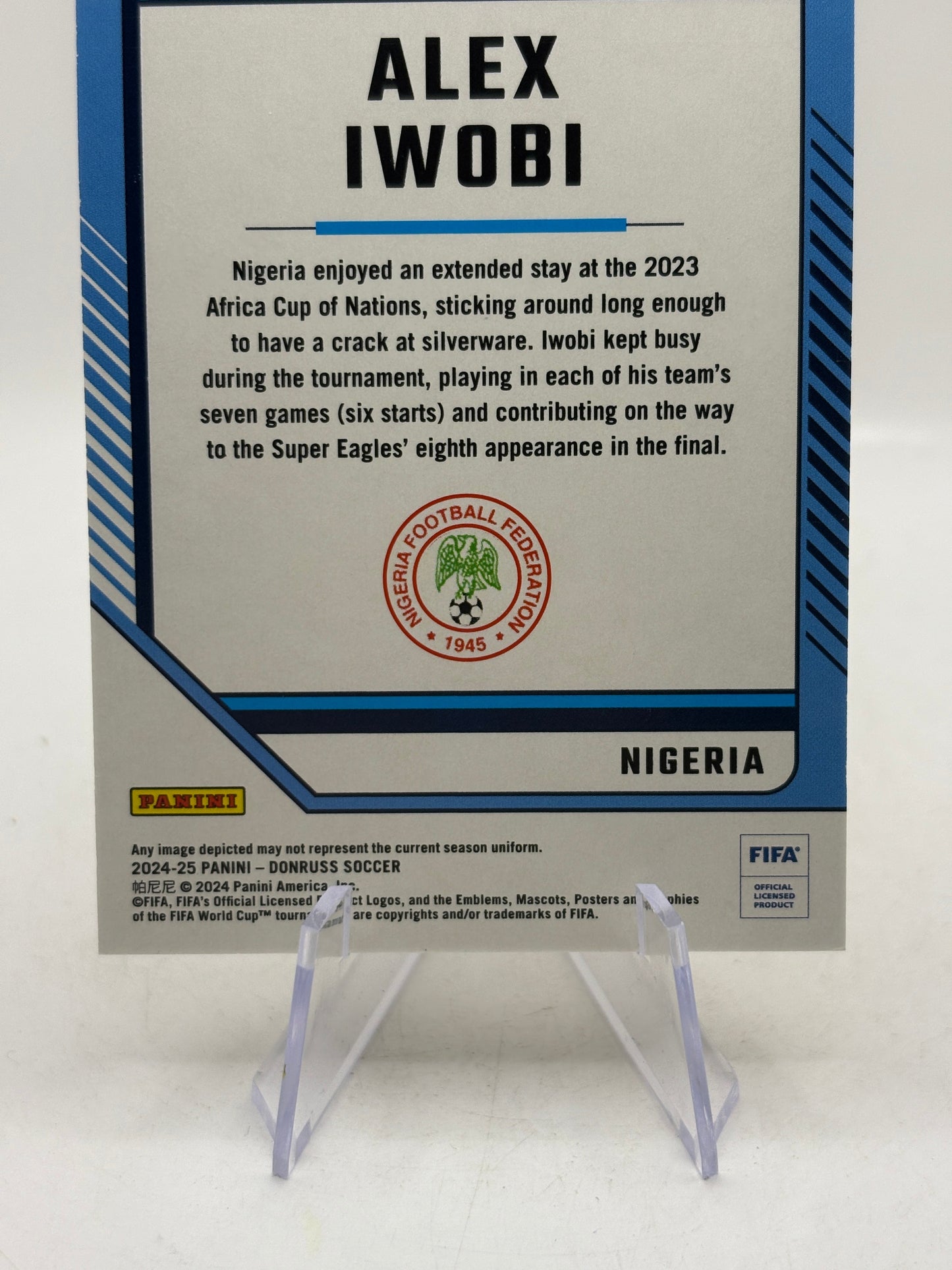Alex Iwobi 2024-25 Panini Donruss Soccer Gold 10/10 #160 Nigeria FRENLY BRICKS - Open 7 Days