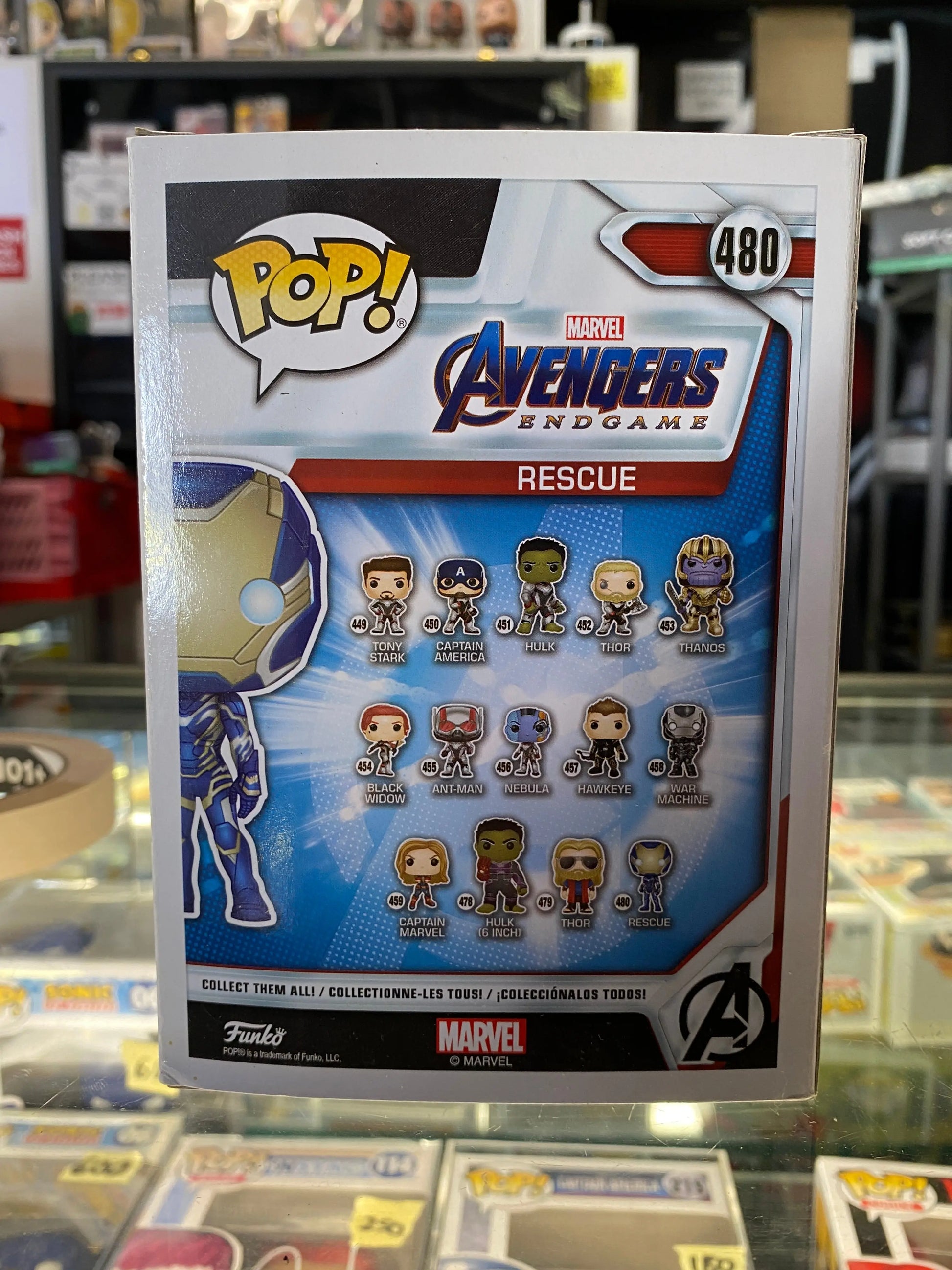 Funko POP! Marvel avengers endgame #480 Rescue FRENLY BRICKS - Open 7 Days