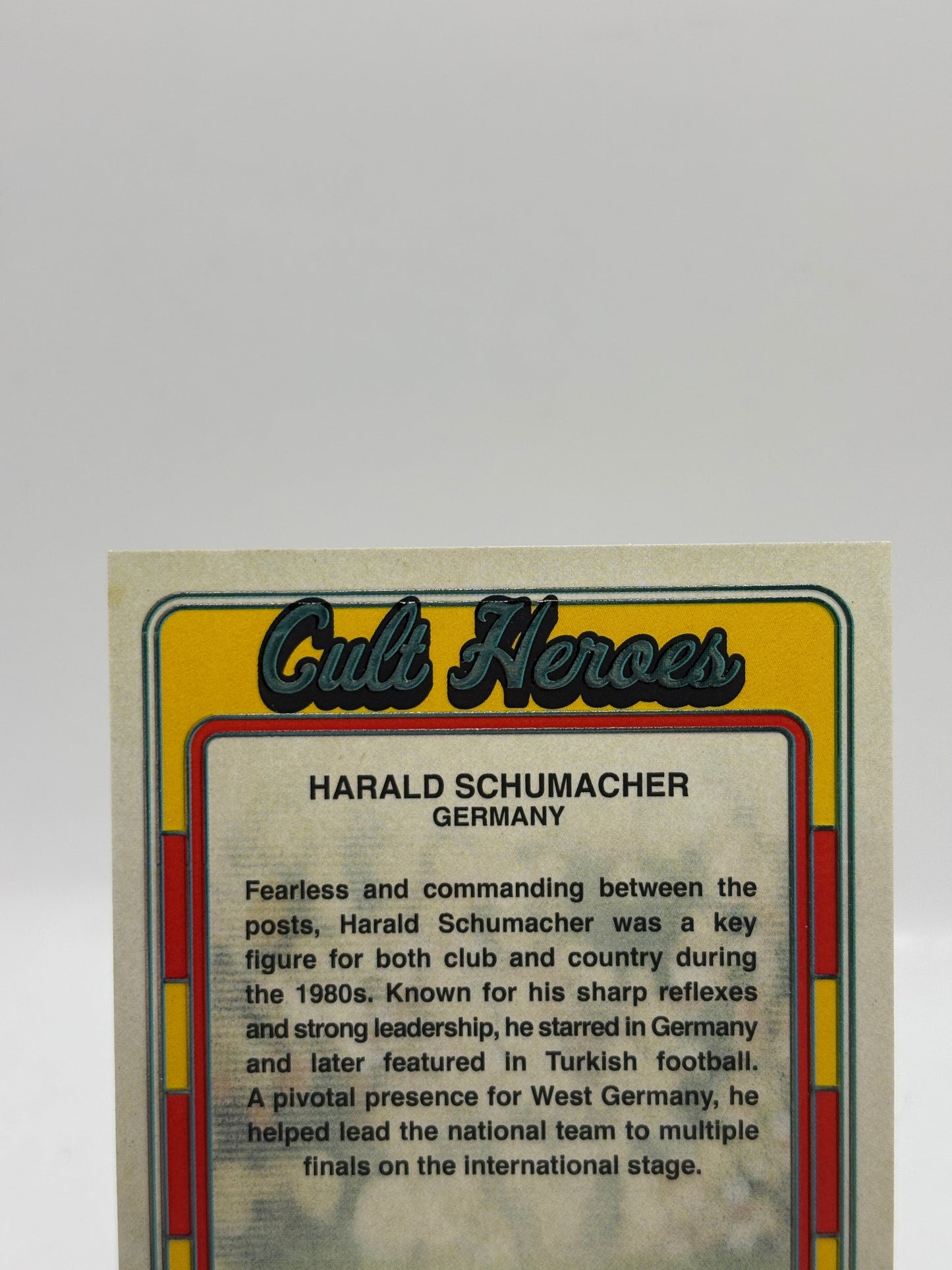 2025 Futera Unique Cult Heroes #CH52 Harald Schumacher 03/16 FRENLY BRICKS - Open 7 Days