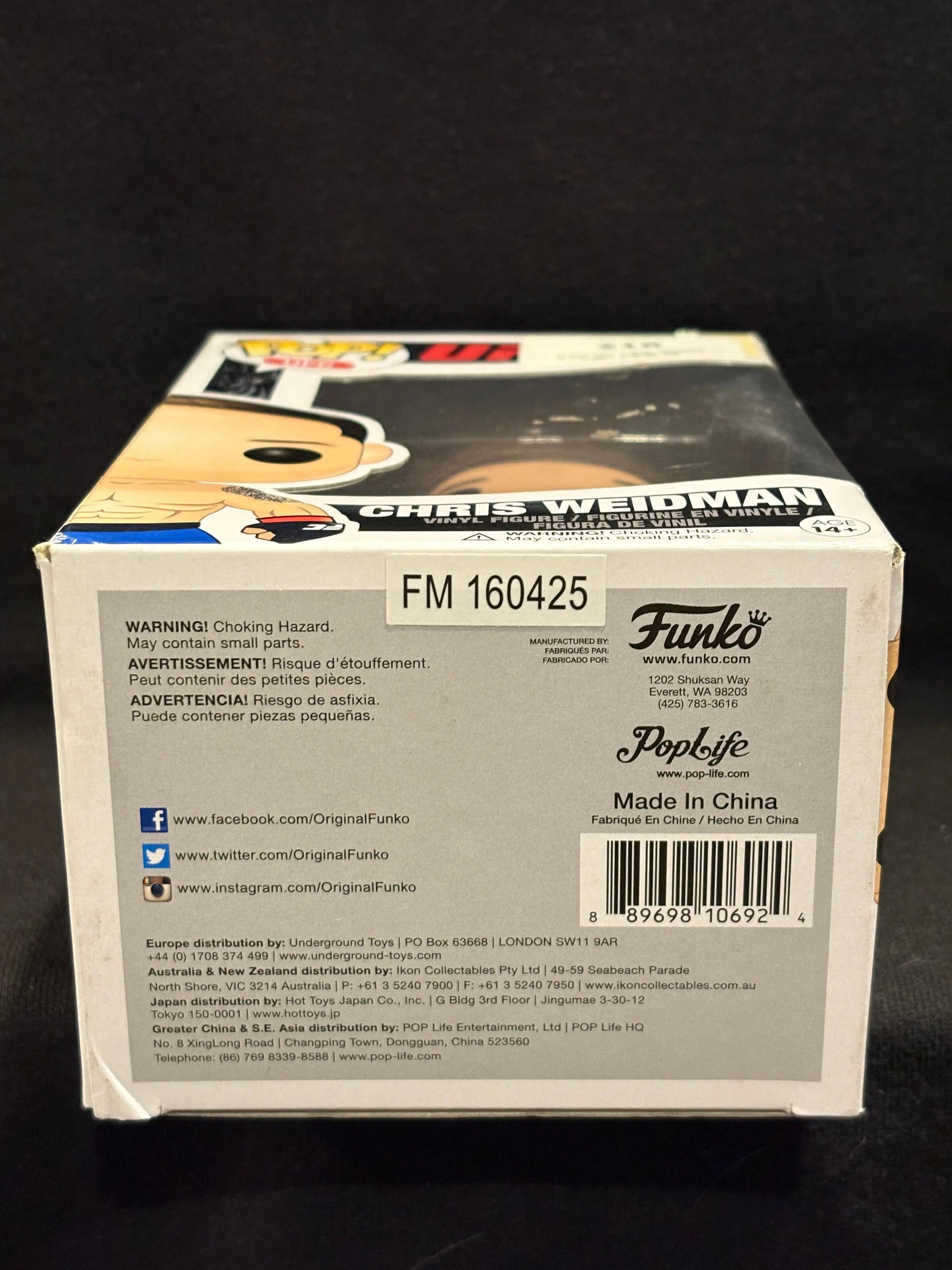 Funko Pop UFC Chris Weidman #03 FRENLY BRICKS - Open 7 Days