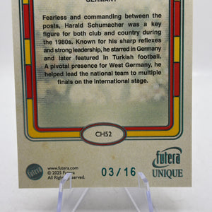 2025 Futera Unique Cult Heroes #CH52 Harald Schumacher 03/16 FRENLY BRICKS - Open 7 Days