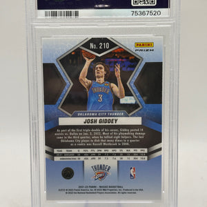 2021 Mosaic Red Mosaic Rookie Josh Giddey Psa 10 Gem Mt FRENLY BRICKS - Open 7 Days
