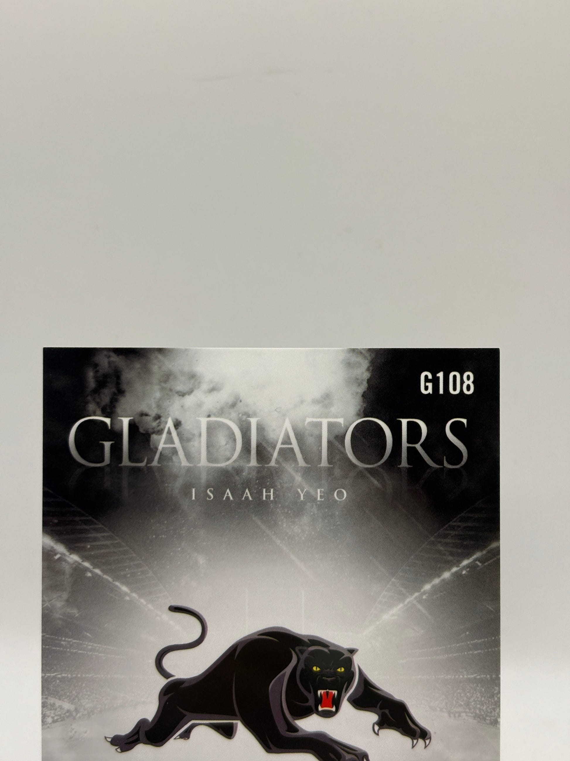 2026 NRL League Heroes Gladiators - G108 Isaah Yeo /599 Insert Card Panthers FRENLY BRICKS - Open 7 Days image 3
