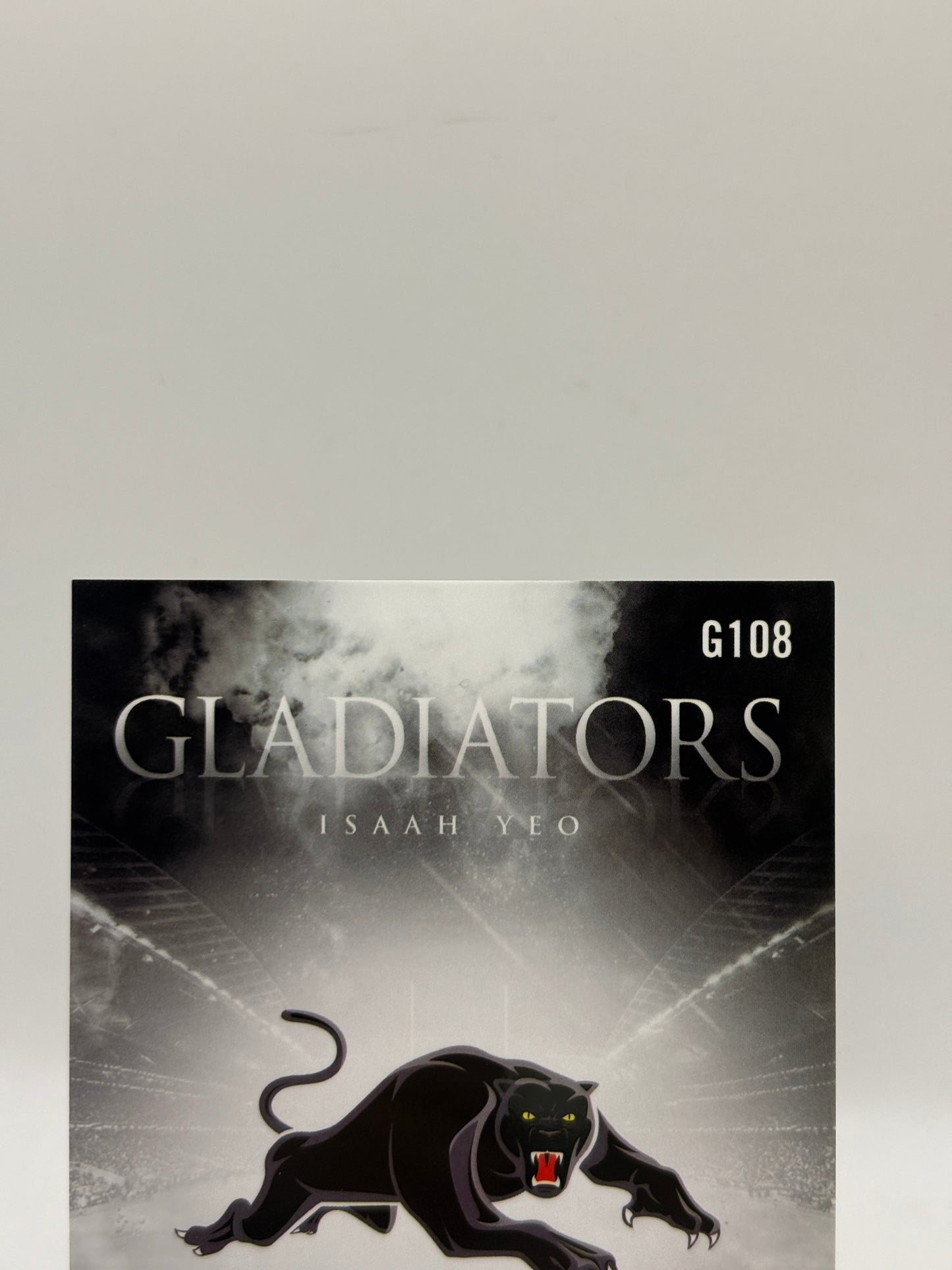 2026 NRL League Heroes Gladiators - G108 Isaah Yeo /599 Insert Card Panthers FRENLY BRICKS - Open 7 Days