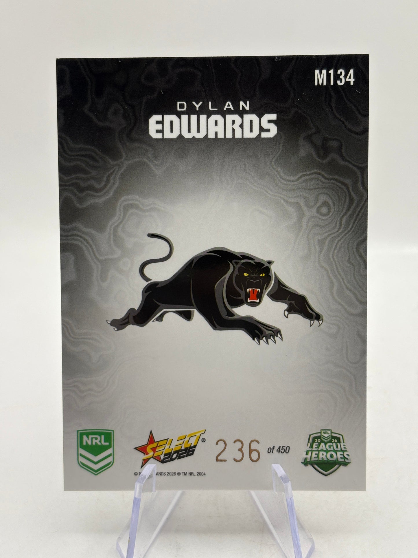 2026 NRL Select Mercury Dylan Edwards Penrith Panthers 025/450 FRENLY BRICKS - Open 7 Days