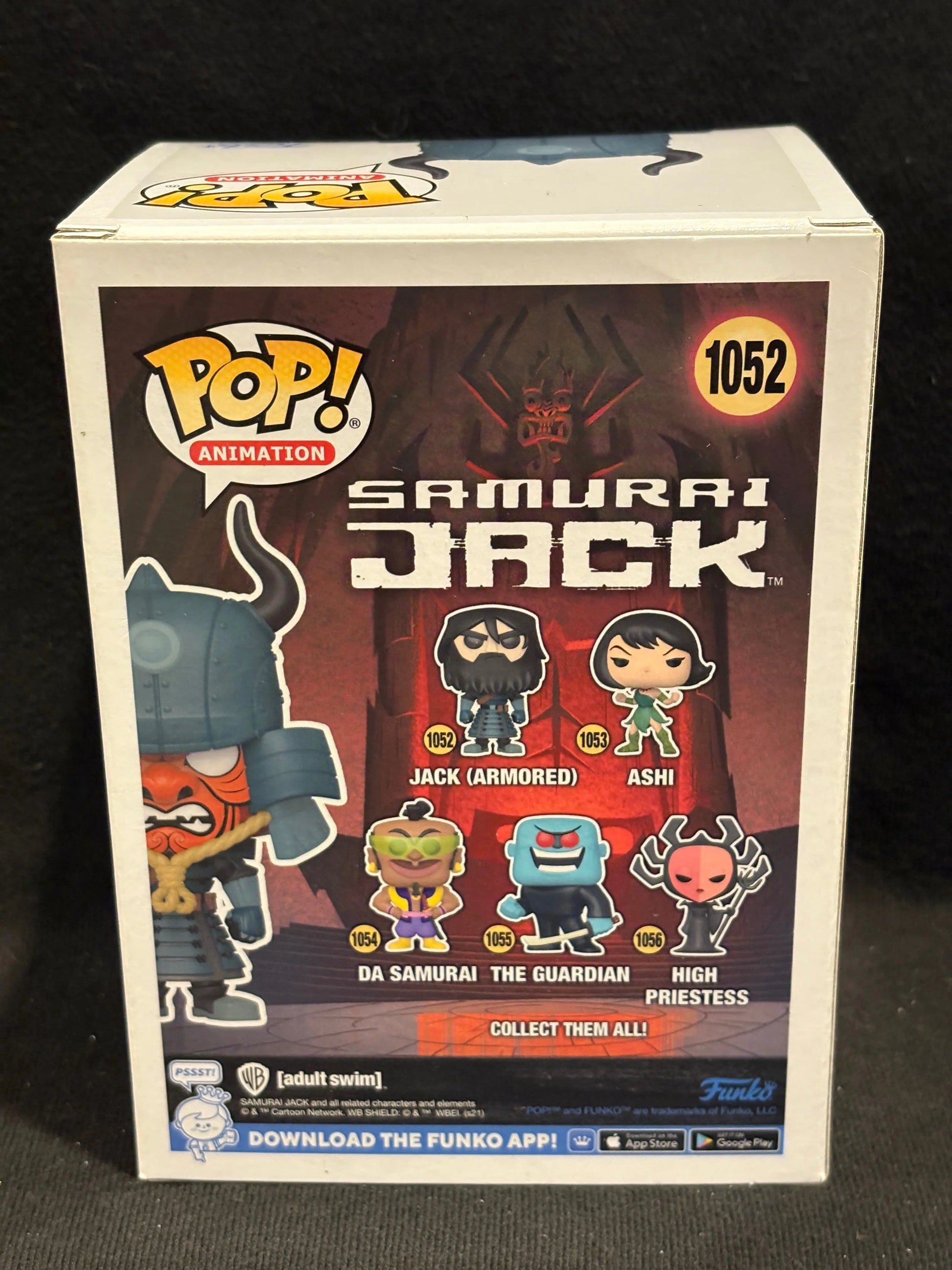Funko Pop #1052 Animation Samurai JACK (Armored)  CHASE FRENLY BRICKS - Open 7 Days