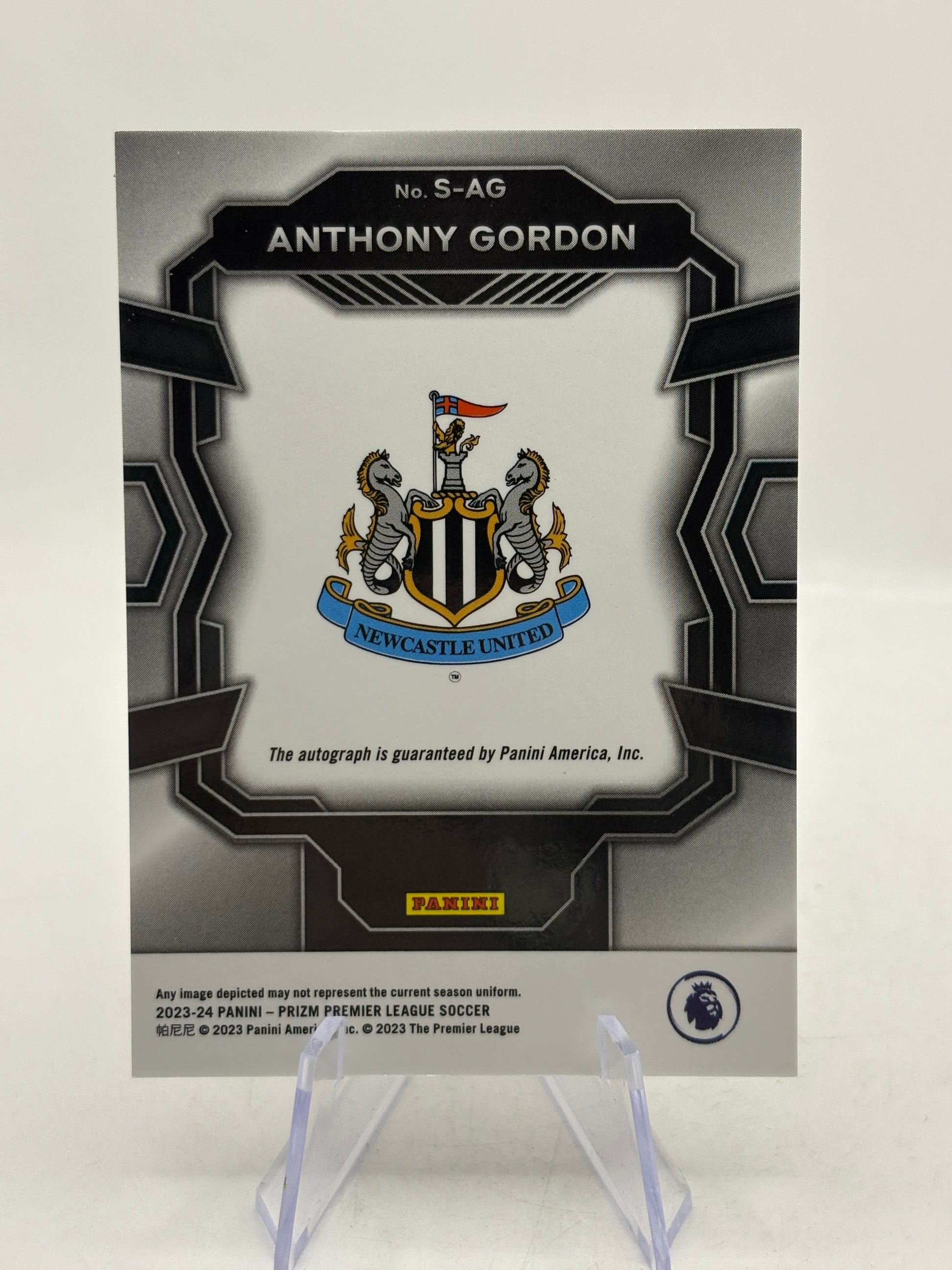 2023-24 Panini Prizm Anthony Gordon Signatures Auto Silver Newcastle United S-AG FRENLY BRICKS - Open 7 Days image 2