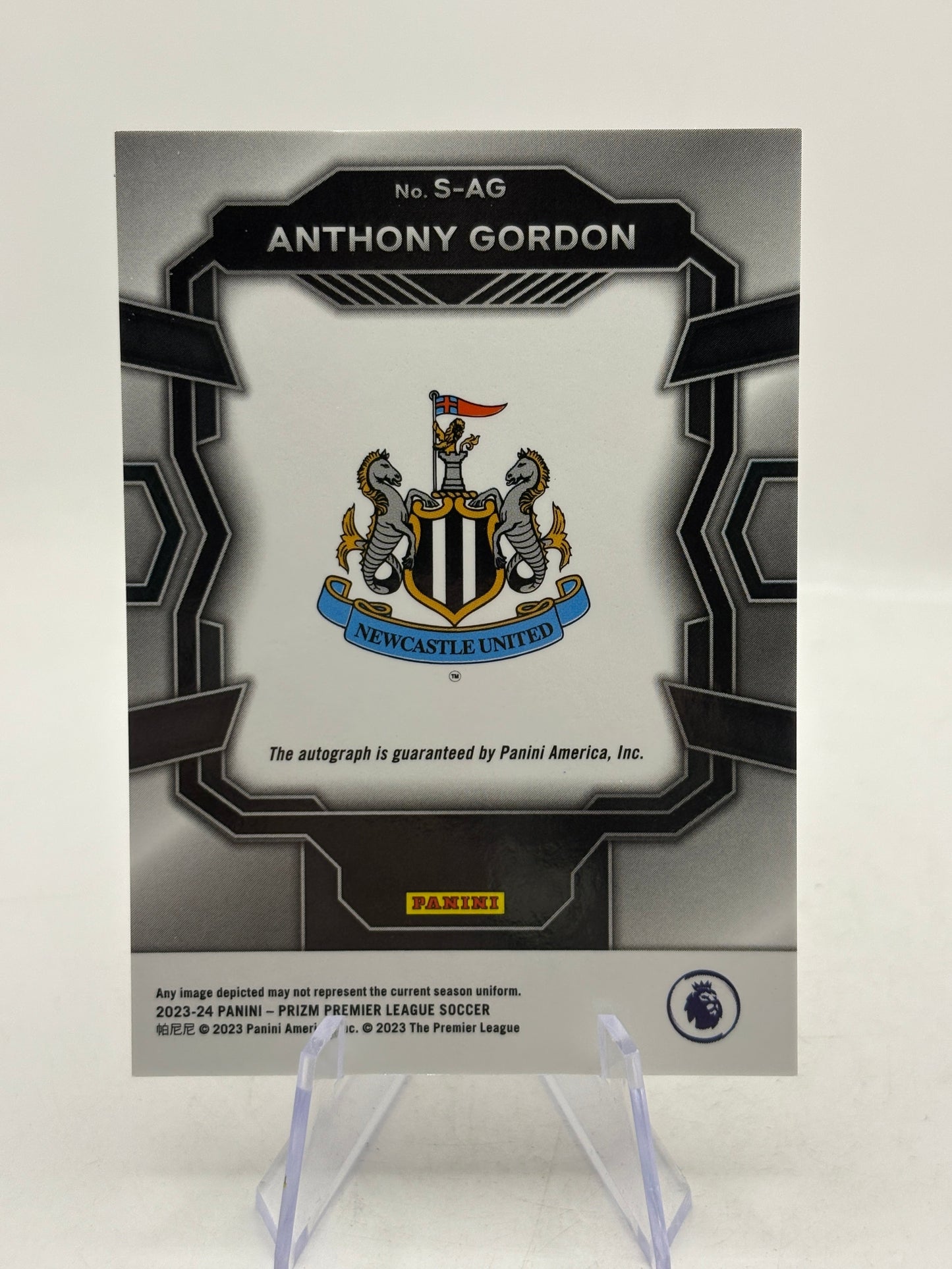 2023-24 Panini Prizm Anthony Gordon Signatures Auto Silver Newcastle United S-AG FRENLY BRICKS - Open 7 Days