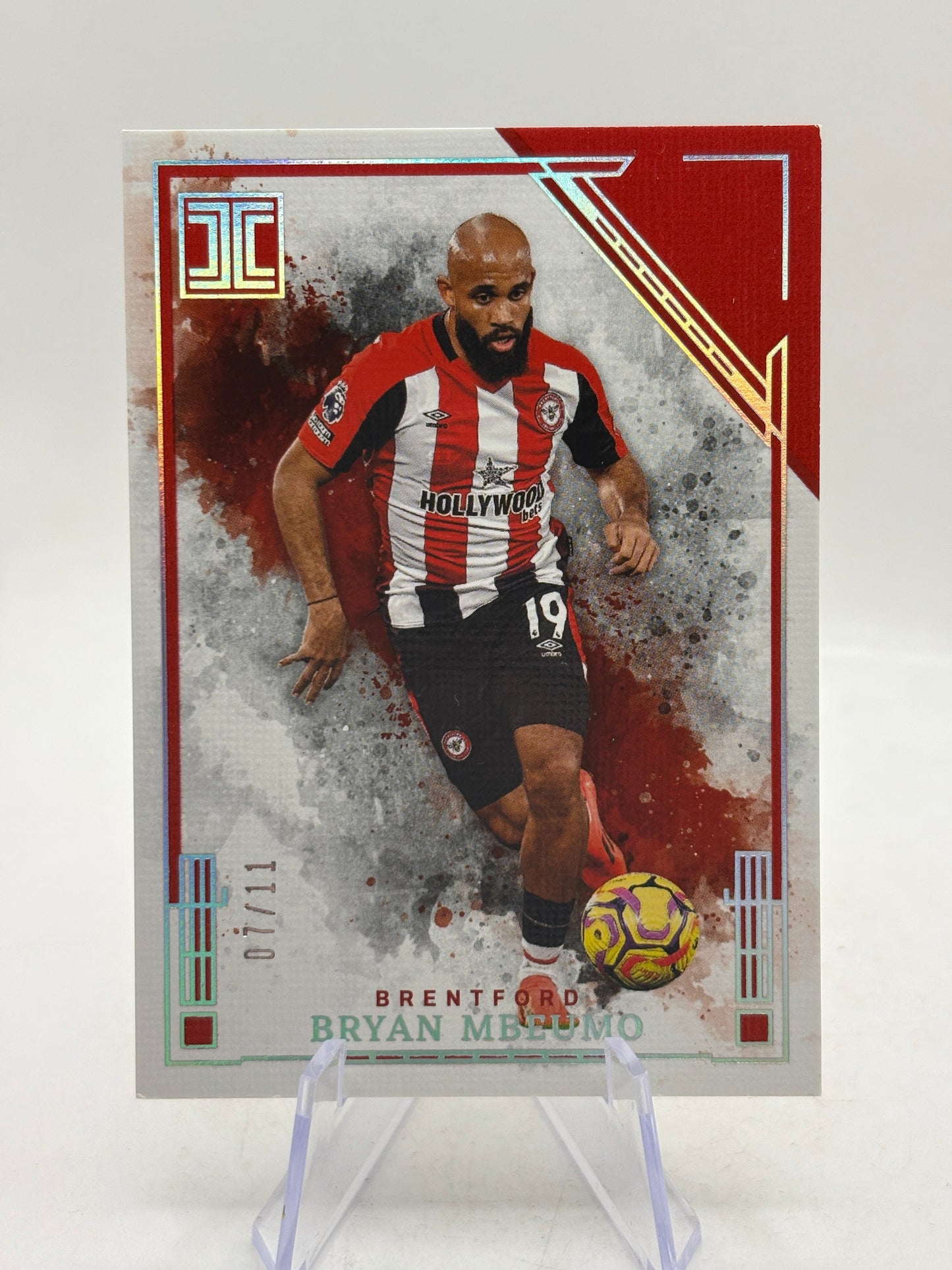 2024-25 Panini Impeccable Premier League Bryan Mbeumo Ruby and Silver #/11 FRENLY BRICKS - Open 7 Days