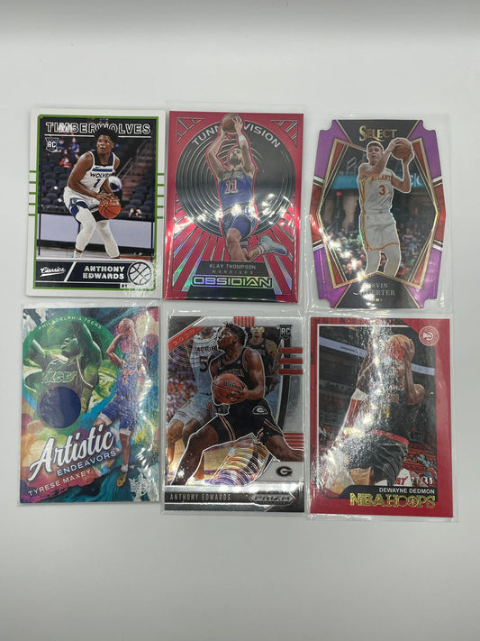 NBA Patch & Numbered card lot 6  players (lot#19) FRENLY BRICKS - Open 7 Days