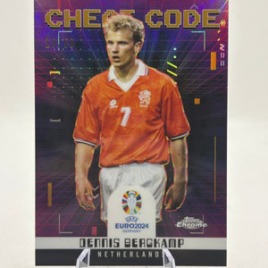 2023-24 Topps Chrome UEFA Euro Dennis Bergkamp Cheat Code Gold Refractor #/50 FRENLY BRICKS - Open 7 Days