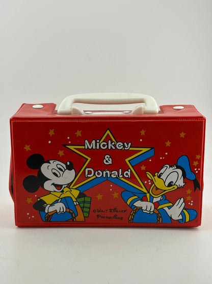 Vintage Disney “Mickey & Donald” Lunch / Carry Box RARE FRENLY BRICKS - Open 7 Days