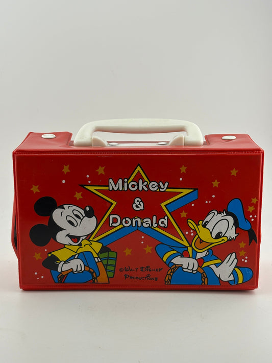 Vintage Disney “Mickey & Donald” Lunch / Carry Box RARE FRENLY BRICKS - Open 7 Days